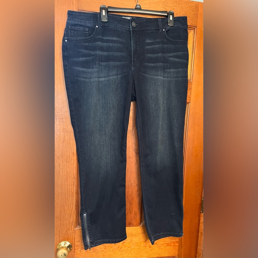 Chicos Denim Capri Jeans. Size 3